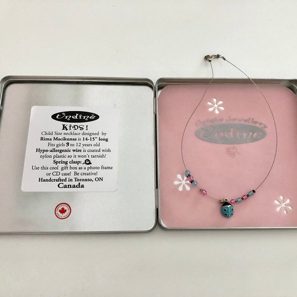 Blue Ladybug Necklace - Picture 2 of 4